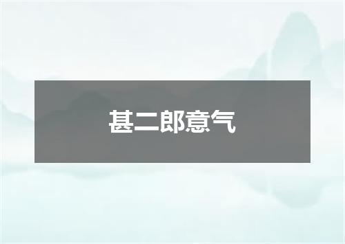 甚二郎意气