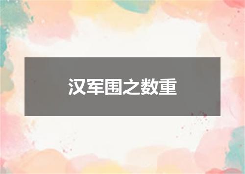 汉军围之数重