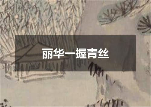 丽华一握青丝
