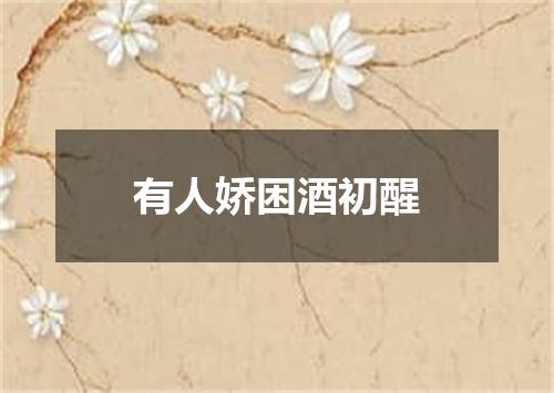 有人娇困酒初醒