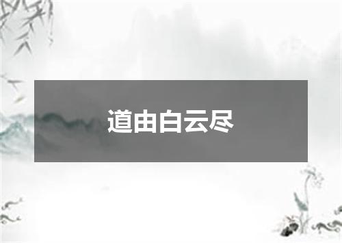 道由白云尽