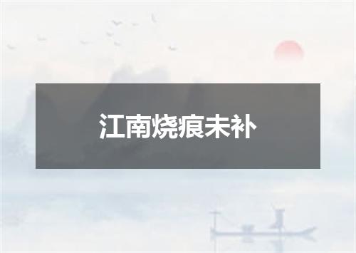 江南烧痕未补