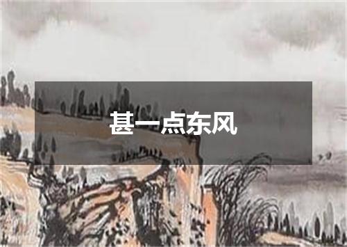 甚一点东风