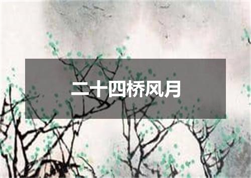 二十四桥风月