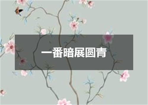 一番暗展圆青
