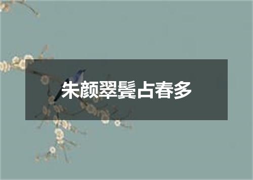 朱颜翠鬓占春多