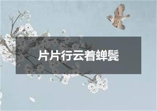 片片行云着蝉鬓
