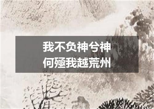 我不负神兮神何殛我越荒州
