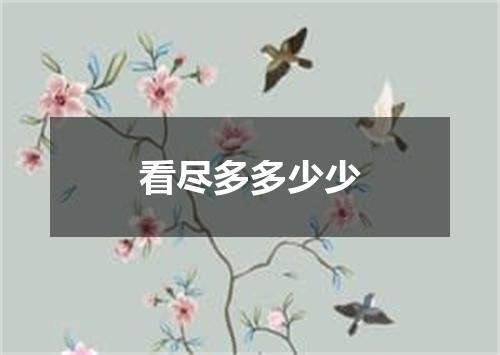 看尽多多少少
