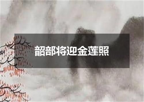 韶部将迎金莲照