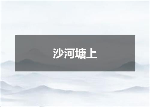 沙河塘上
