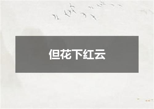 但花下红云