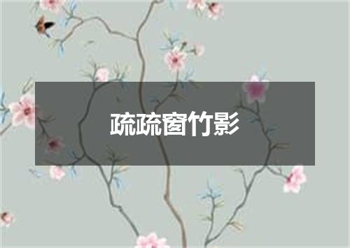疏疏窗竹影