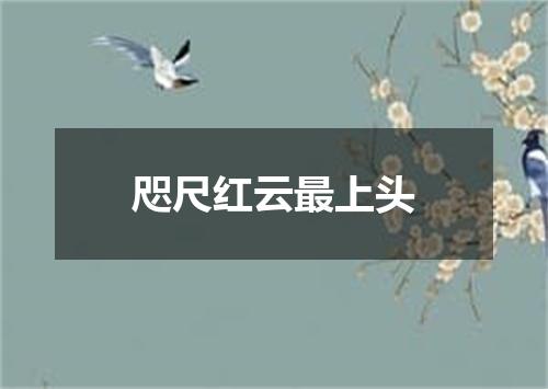 咫尺红云最上头