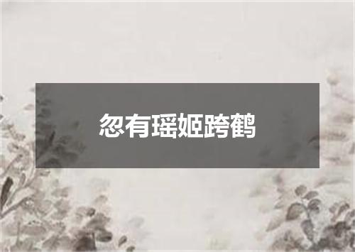 忽有瑶姬跨鹤
