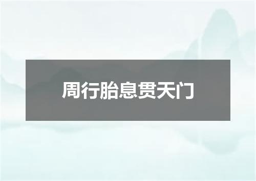 周行胎息贯天门