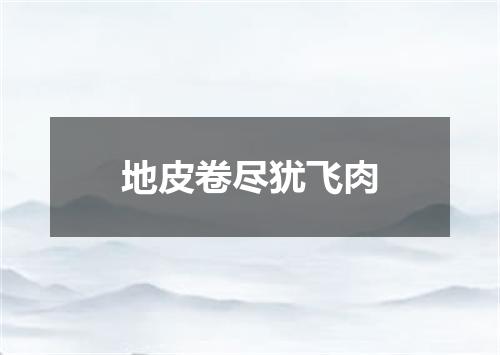 地皮卷尽犹飞肉