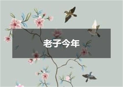 老子今年