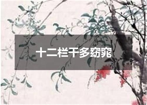 十二栏干多窈窕