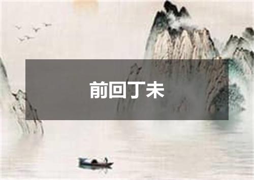前回丁未
