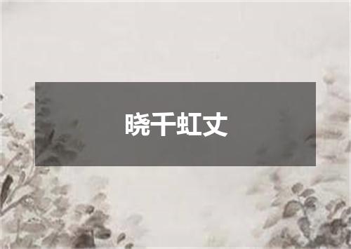 晓千虹丈