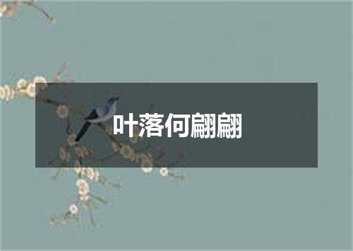 叶落何翩翩