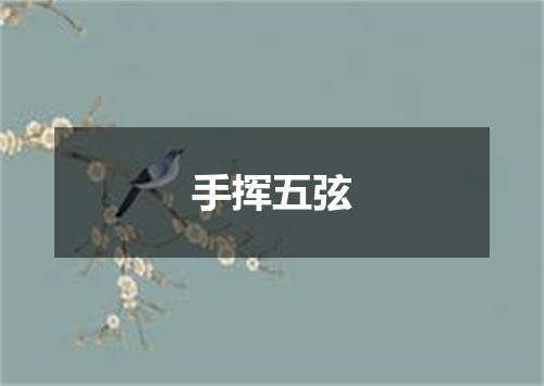 手挥五弦