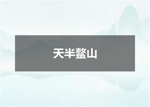 天半鳌山
