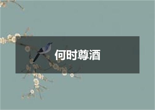 何时尊酒