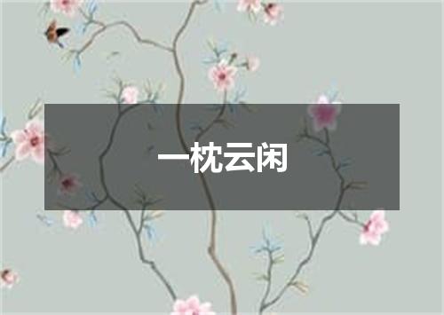 一枕云闲