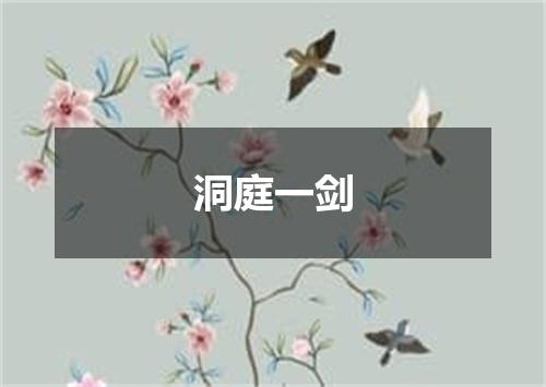 洞庭一剑
