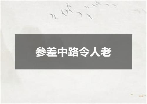 参差中路令人老