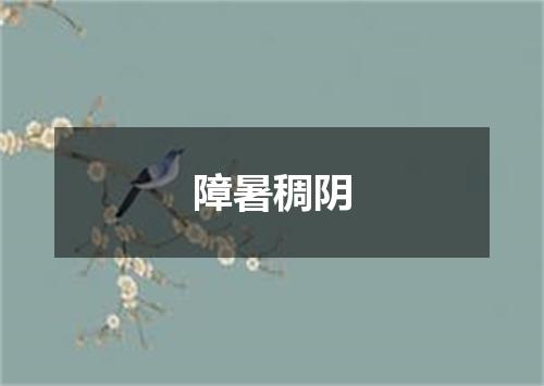 障暑稠阴