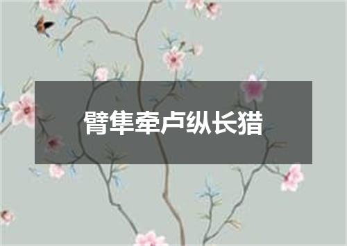 臂隼牵卢纵长猎