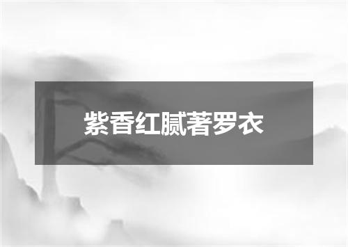 紫香红腻著罗衣