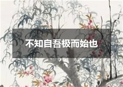 不知自吾极而始也