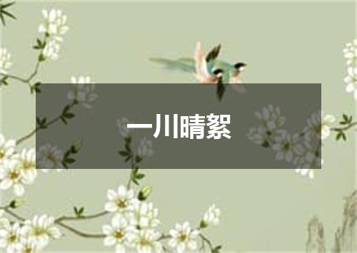 一川晴絮