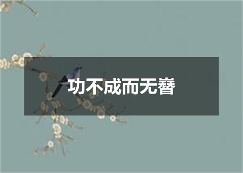 功不成而无嶜