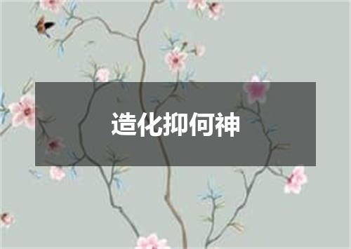 造化抑何神