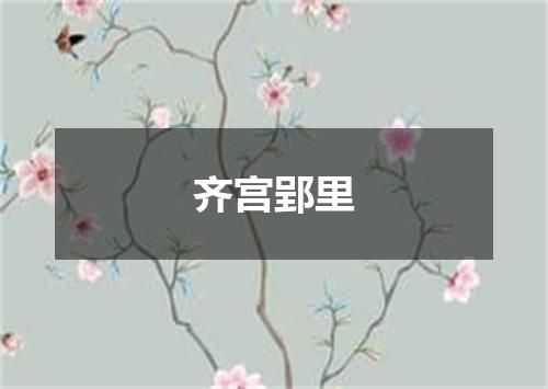 齐宫郢里