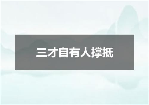 三才自有人撑抵