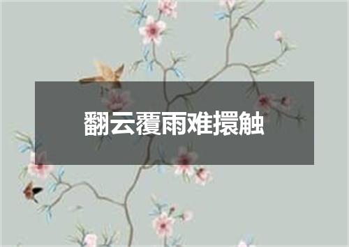 翻云覆雨难擐触