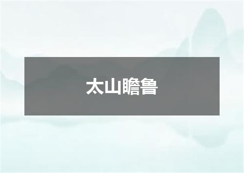 太山瞻鲁