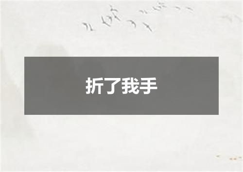 折了我手