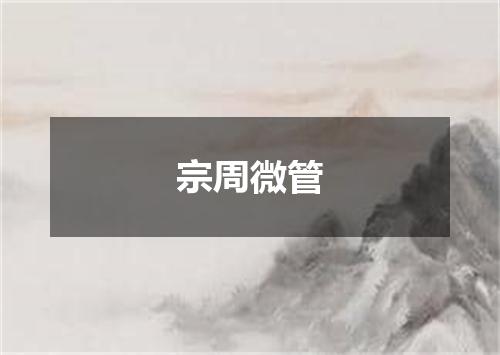 宗周微管