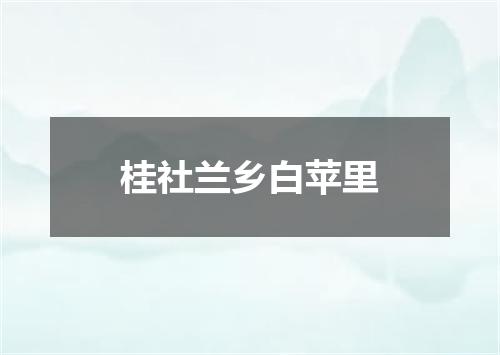 桂社兰乡白苹里