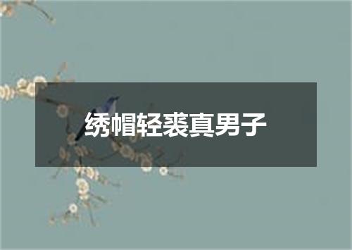 绣帽轻裘真男子