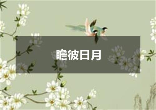 瞻彼日月