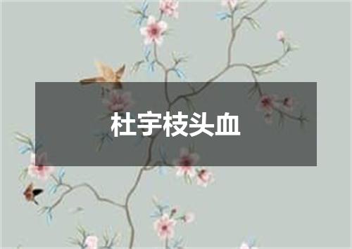 杜宇枝头血