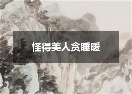 怪得美人贪睡暖